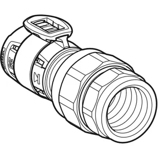 Geberit FlowFit Übergangsverschraubung mit IG SiBr d25-R3/4 – Bild 3
