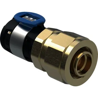 Geberit FlowFit Übergang mit Verschraubung auf PEX-Rohre SiBr d20-16/20 – Bild 2