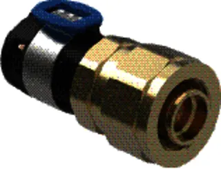 GE FlowFit Übergang mit Verschraubung auf PEX-Rohre SiBr d25-20/26