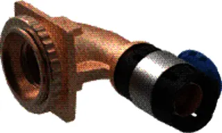GE FlowFit Anschlusswinkel 90Gr für UP-SPK Rg+ d20-Rp1/2