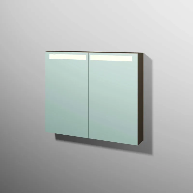 sanibel 5001 Spiegelschrank SD51367 900x746x149mm Sandgrau-Matt