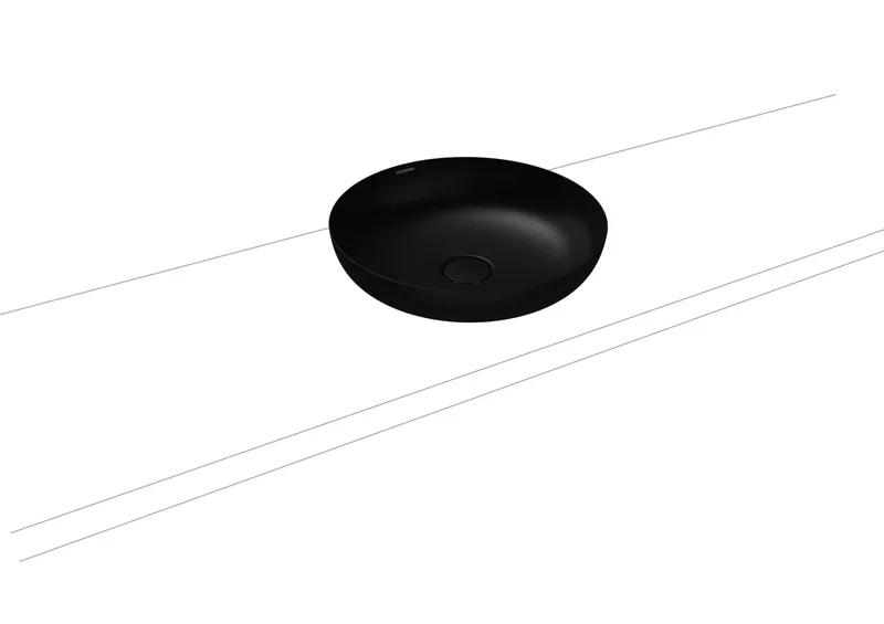 Kaldewei WB MIENA WASCHTISCH-SCHALE Mod.3180,d :450mm,cool grey 90,Perl-Effekt,oÜL