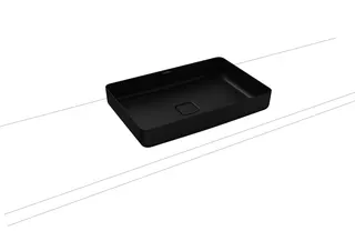 Kaldewei WB MIENA WASCHTISCH-SCHALE Mod.3185, 580x380mm,cool grey 90,Perl-Effekt,oÜL