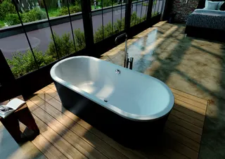 Kaldewei Badewanne CLASSIC DUO OVAL freistehend Mod. 111-7,1800x800mm,alpinweiß,VKT sm100 – Bild 4