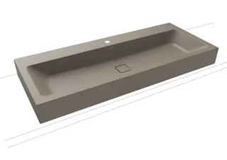 Kaldewei WB CONO WANDWASCHTISCH Mod.3091,1200x 500mm,warm grey 60,PEFF,AD,m. 1HL,oÜL – Bild 2