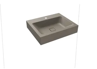 Kaldewei WB CONO WANDWASCHTISCH Mod.3089,600x 500mm,warm grey 60,PEFF,AD,m. 1HL,oÜL