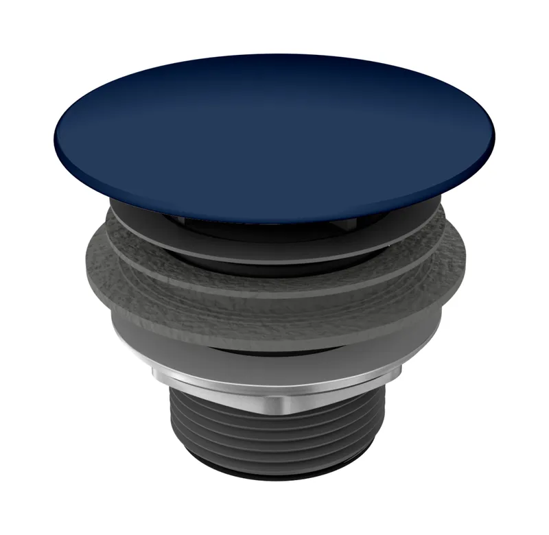 Kaldewei Permanentablaufventil Mod. 3904 mit emaill. Deckel,rund,navyblue matt