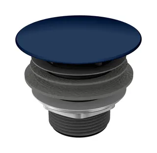 KA Permanentablaufventil Mod. 3904 mit emaill. Deckel,rund,navyblue matt