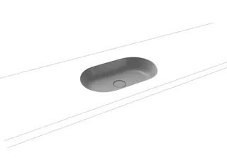 Kaldewei WB CENTRO UNTERBAUWASCHTISCH Mod.3059 ,610x380mm,cool grey 30,PEFF,AD,oÜL