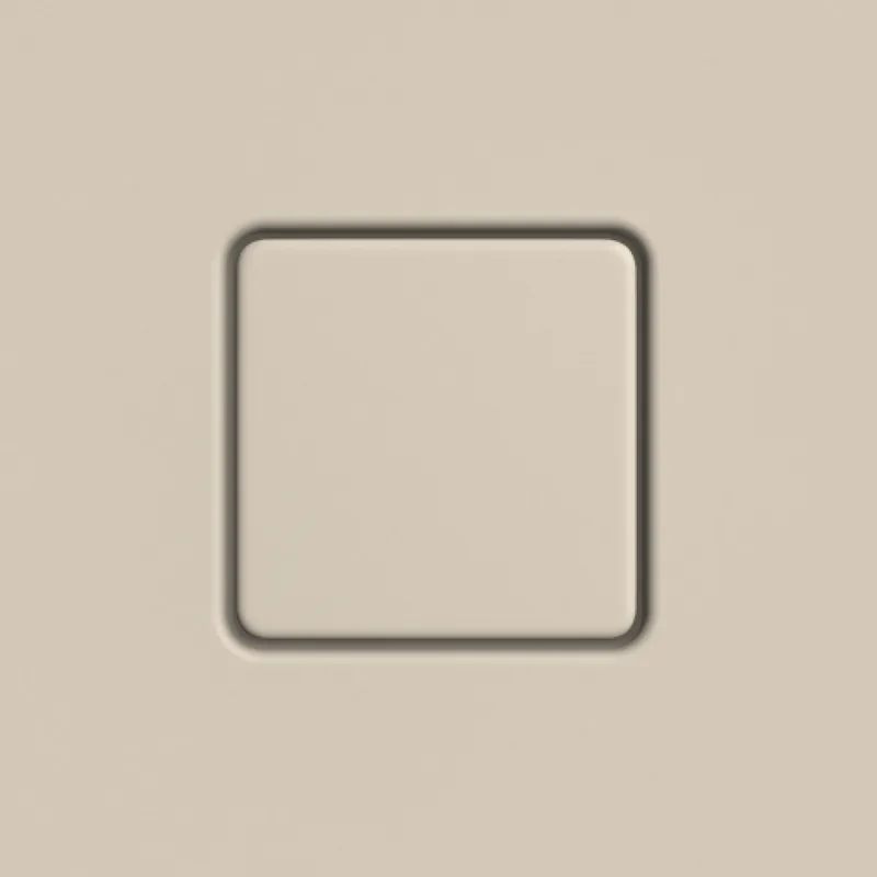 Kaldewei Ablaufdeckel KA120 für CONOFLAT eckig, warm beige 20