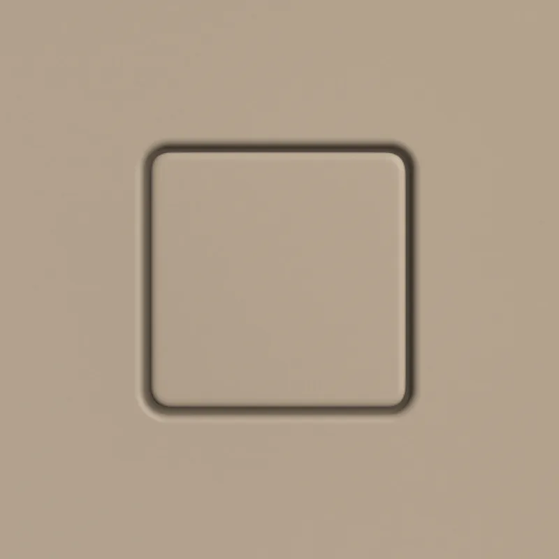 Kaldewei Ablaufdeckel KA120 für CONOFLAT eckig, warm beige 40