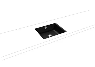 Kaldewei WB PURO UNTERBAUWASCHTISCH Mod.3159, 460x385mm,sm100,PEFF,AD,mÜL,chr – Bild 2