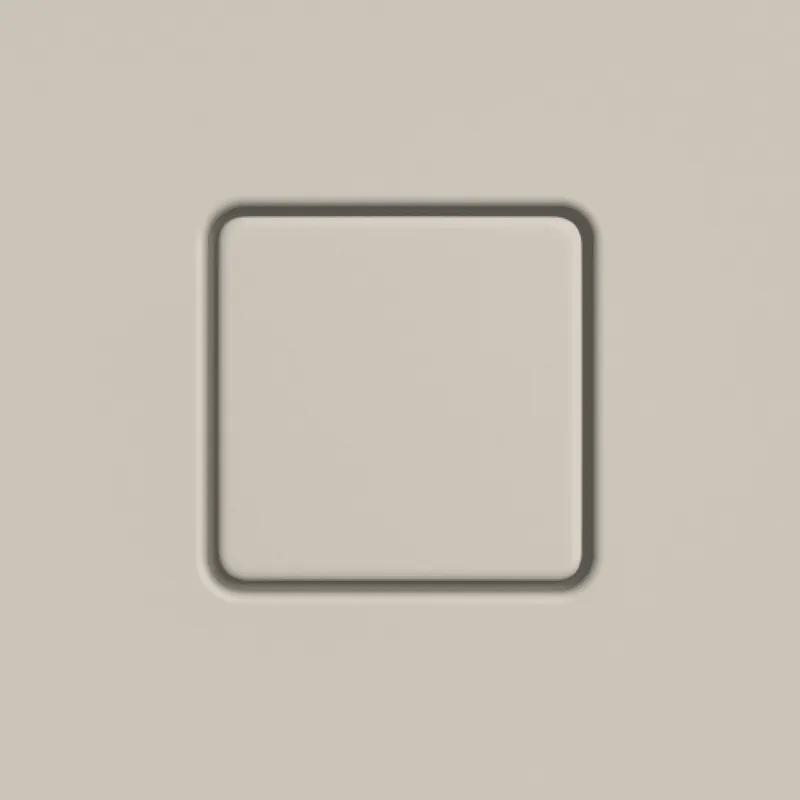 Kaldewei Ablaufdeckel KA120 für CONOFLAT eckig, warm grey 10,SEC
