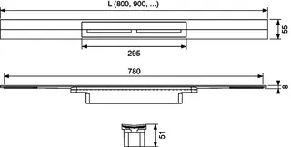 TECEdrainprofile Duschprofil, 1200 mm, Edelstahl poliert – Bild 4