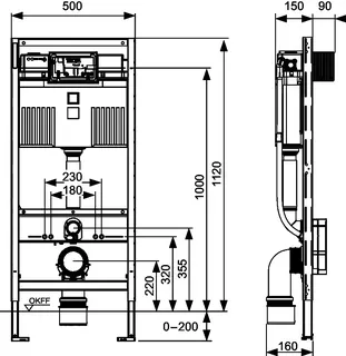 TECEprofil WC-Modul mit Uni-Spülkasten, Bauhöhe 1120 mm – Bild 5