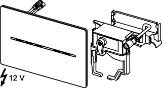 TECEsolid WC-Elektronik, 12 V-Netz, weiß matt – Bild 5