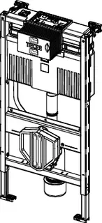 TECEprofil WC-Modul mit Uni-Spülkasten, Bauhöhe 980 mm – Bild 2