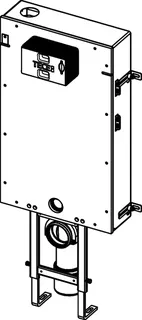 TECEbox WC-Modul mit Uni-Spülkasten, mit Frontverkleidung, Bauhöhe 1110 mm – Bild 3