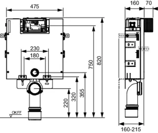TECEbox WC-Modul mit Uni-Spülkasten und Fliesenträger-Front, Bauhöhe 820 mm – Bild 4