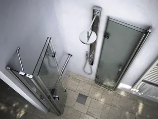 Roth Glasdusche Cariba Move E4 Eckhälfte rechts 900x2000 ESG klar – Bild 5