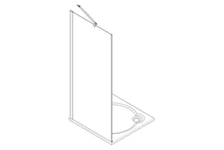 Roth Glasdusche Limaya SW1S Seitenwand schließseitig SM ESG klar ETC glanz – Bild 4