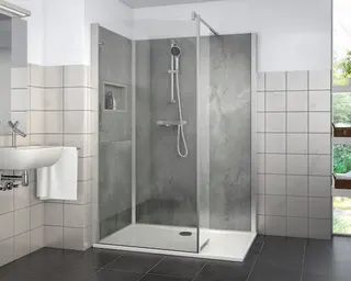 Roth Komplettdusche Vinata Style Beton Anthrazit links 1660x877 anthrazit – Bild 2