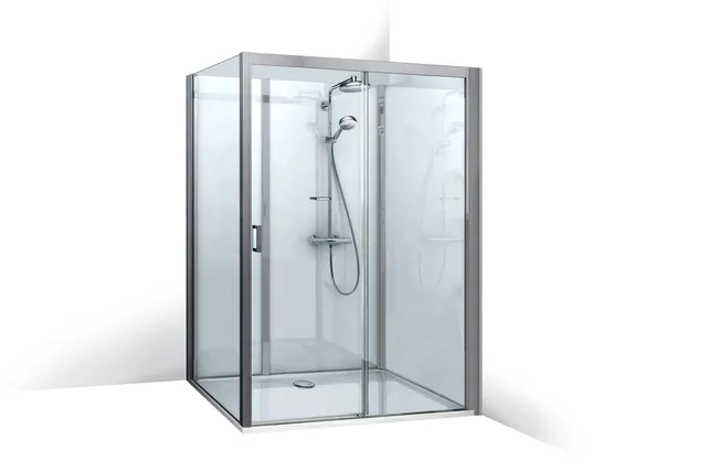 Roth Komplettdusche Vinata Spirit Eck Hoch weiß 1360x777 ESG klar
