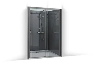 Roth Komplettdusche Vinata Spirit Ni Hoch anthrazit 1360x877 ESG klar