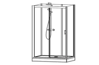 Roth Komplettdusche Vinata Spirit Eck Hoch anthrazit 1360x877 ESG klar – Bild 5