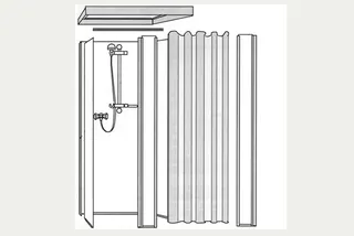 Roth Komplettdusche Exklusiv Oberteil Typ 150/845x845/Vorhang – Bild 3