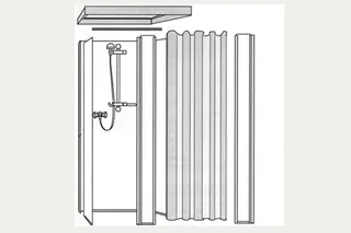 Roth Komplettdusche Exklusiv Oberteil Typ 150/845x845/Vorhang – Bild 4