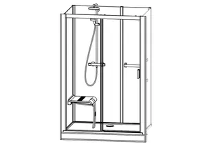Roth Komplettdusche Vinata Comfort Ni Hoch weiß 1360x677 ESG Flow – Bild 5