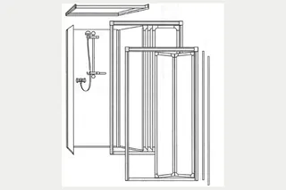 Roth Komplettdusche Exklusiv Oberteil Typ 232/945x945/Falttür – Bild 4