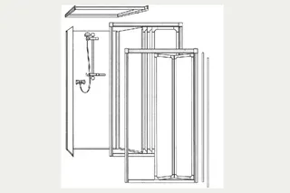 Roth Komplettdusche Exklusiv Oberteil Typ 233/945x945/Gleittür – Bild 4