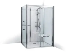 Roth Komplettdusche Vinata Comfort Eck Hoch weiß 1160x777 ESG klar