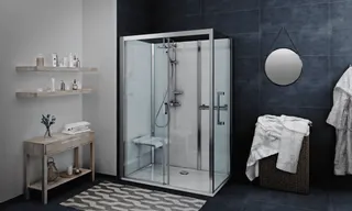 Roth Komplettdusche Vinata Comfort Eck Hoch weiß 1560x877 ESG Flow – Bild 4