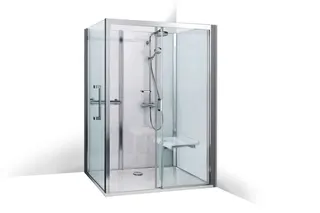 Roth Komplettdusche Vinata Comfort Eck Hoch weiß 1160x877 ESG klar