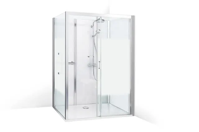 Roth Komplettdusche Vinata Comfort Eck Hoch weiß 1560x877 ESG Flow