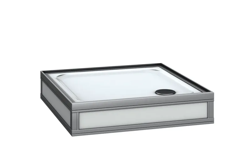 Roth Komplettdusche Exklusiv Unterteil Typ 021/845x845 oBoP/flach/THM-HD