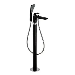 KLUDI BALANCE Stand Wannenfüll- und Brause-Einhandmischer mattschwarz/chrom