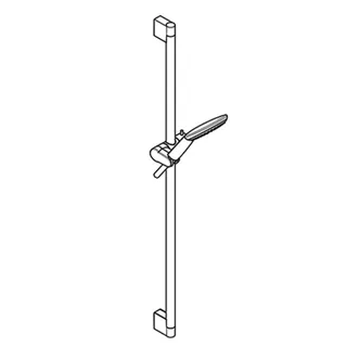 KLUDI FRESHLINE Brause-Set 1S L=900mm weiß/chrom – Bild 2