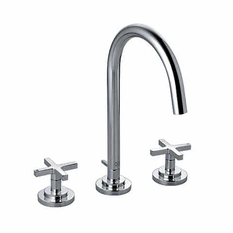 KLUDI NOVA FONTE Waschtischarmatur CLASSIC Dreilochmontage chrom
