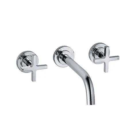 KLUDI NOVA FONTE 3-Loch-Waschtisch CLASSIC UP-Wandmontage 180 mm chrom