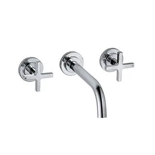 KLUDI NOVA FONTE 3-Loch-Waschtisch CLASSIC UP-Wandmontage 180 mm chrom