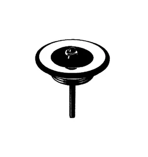 KLUDI Waschtisch-u.Bidet-Sifon Uni.-Stopfenvent. Messingunterteil chromnickelstahl – Bild 2