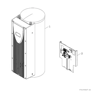 BOSCH Zubehör für Luftwärmepumpen BH 300 P Puffermodul mit 300l-Pufferspeicher – Bild 2