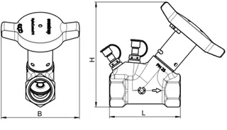 Oventrop-Strangreg.vent. HydroControl M PN25 DN20, Rp3/4 IG, HydroPort, EZB – Bild 3