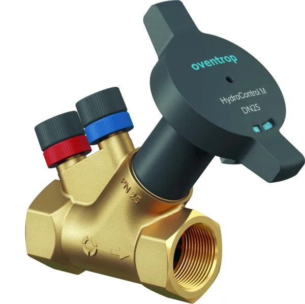 Oventrop-Strangreg.vent. HydroControl M PN25 DN32, Rp1 1/4 IG, HydroPort, EZB