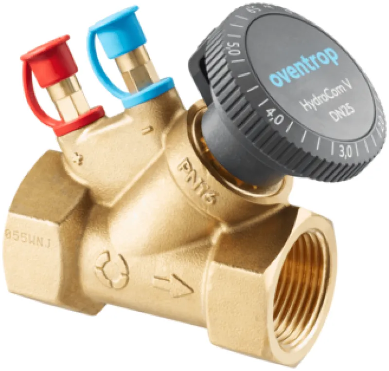 Oventrop-Strangreg.vent. HydroCom V PN16 DN20, Rp3/4 IG, HydroPort, EZB