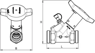Oventrop-Strangabsp.Vent. HydroControl A PN16 DN15, G3/4 AG, HydroPort, EZB – Bild 2